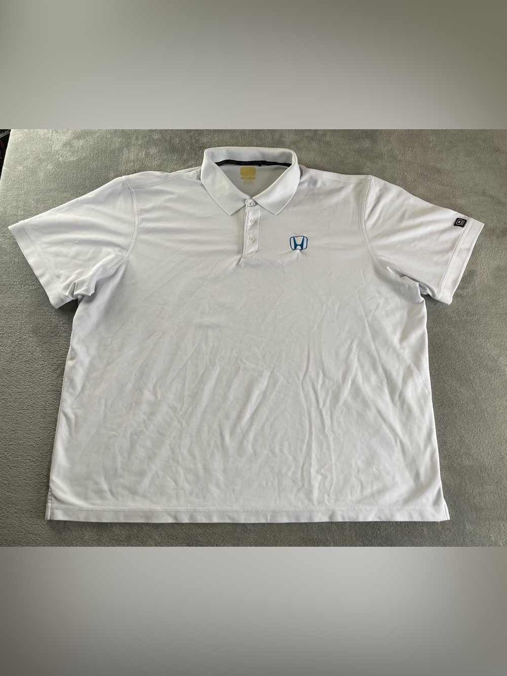 Honda Embroidered Logo Polo Shirt Mens 4XL White OGIO Used •marks